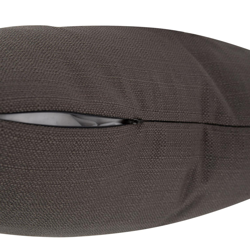 Coussin 14 x 22 Sterling - Insert, Polyester, Gris anthracite