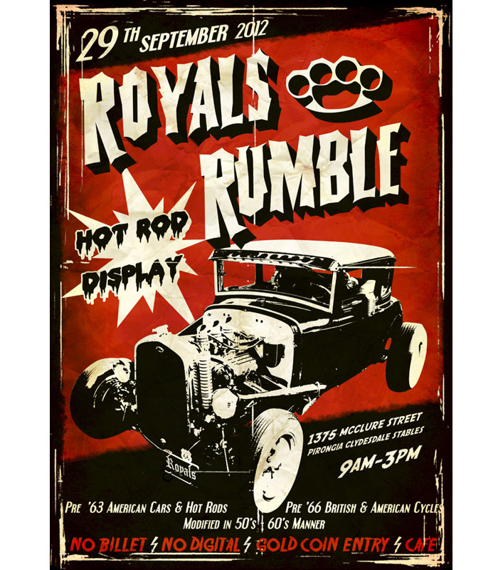 Royals Rumble, 18" H x 13" W