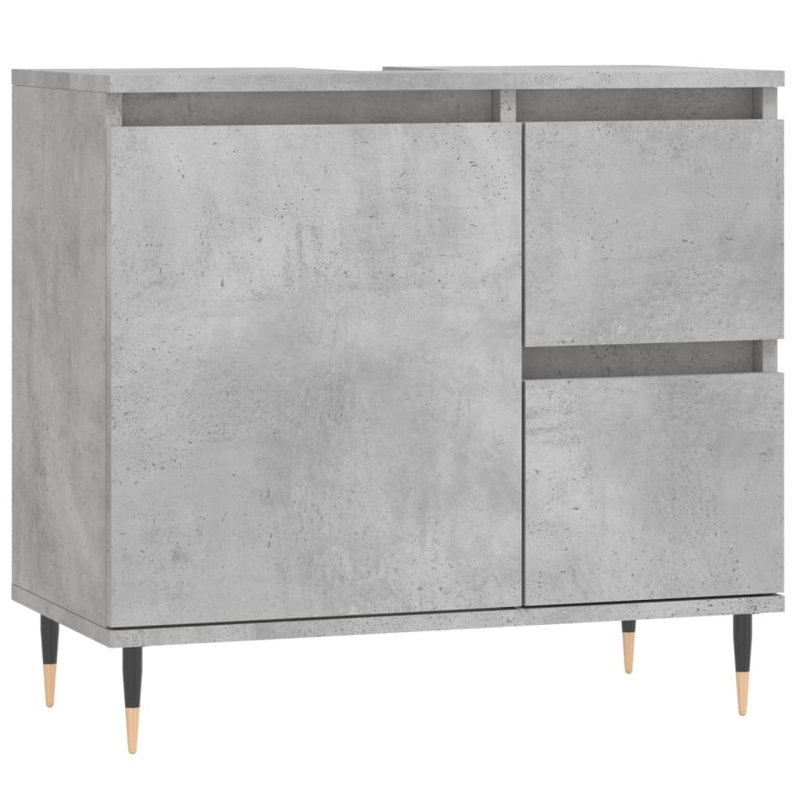Brizia Bathroom Cabinet, Concrete Grey