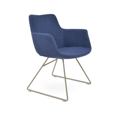 Bottega 18'' H Upholstered Metal Armchair