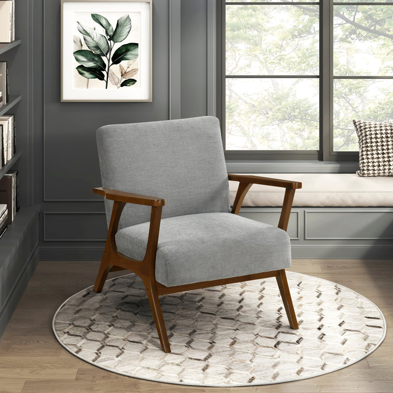 Fauteuil d'appoint contemporain, durable et élégant, Gris