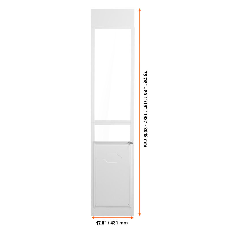 43.2cm W x 205cm H Pet Door