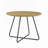 Perryville Modern Curved X-Base Round Dining Table