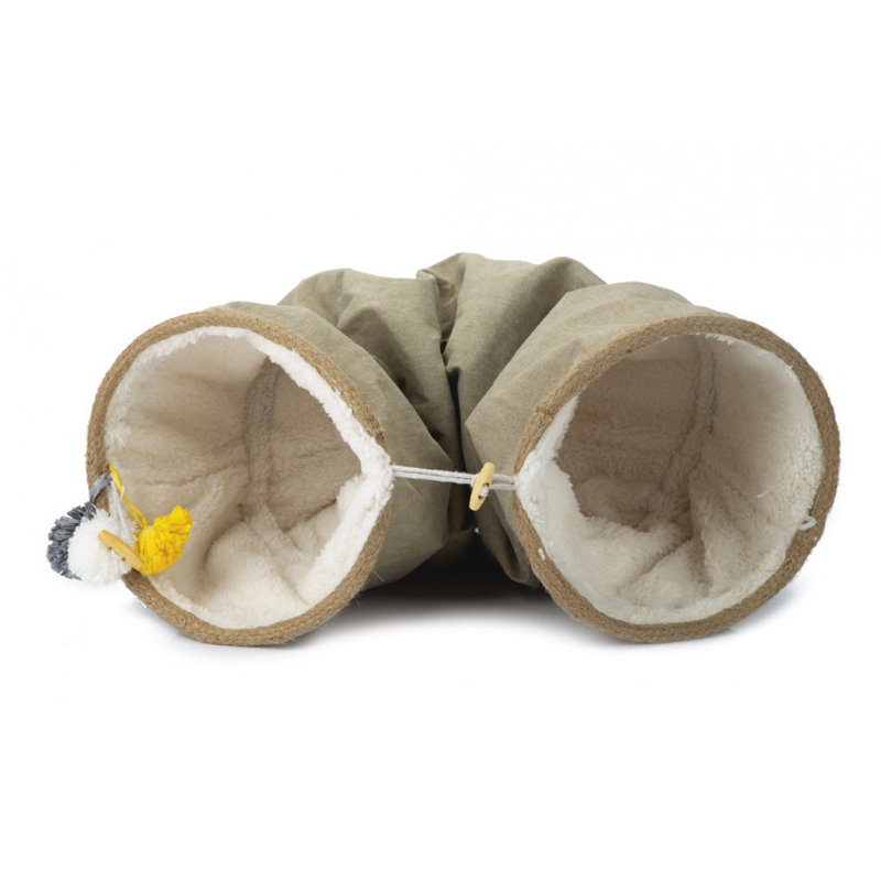 Fleece Nest Pet Bed, Beige