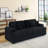 Spacious and Comfortable Corduroy 3 - Seater Sofa with Four Matching Throw Pillows, Ideal for Modern Living Room Relaxation-922927898