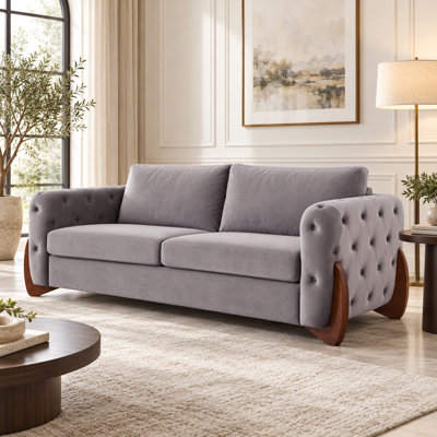 Woodbine 84 " Velvet Sofa