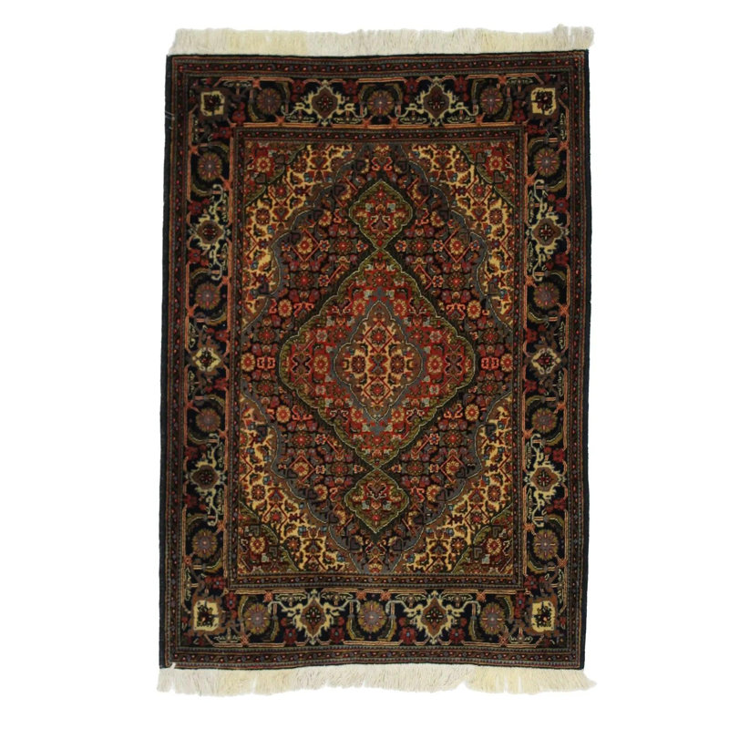 Canvello Hand Made Formal Medallion Silkroad Tabriz Rug - 3'5'' X 4'10''