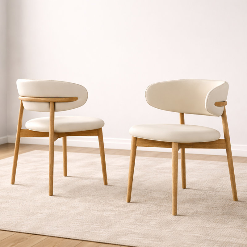 Solid Wood Dining Chair Set 2 Piece