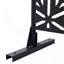 Écran d'intimité extérieur et intérieur en métal H 76 po x l 48 po, écran d'intimité décoratif autoportant pour terrasse de balcon de terrasse, panneaux de clôture d'intimité pour jardin extérieur PS115 NOIR-2127083532