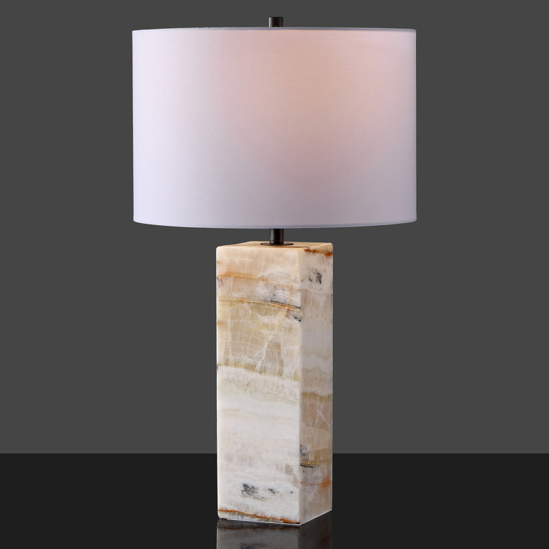 Aubray Table Lamp, Travertine