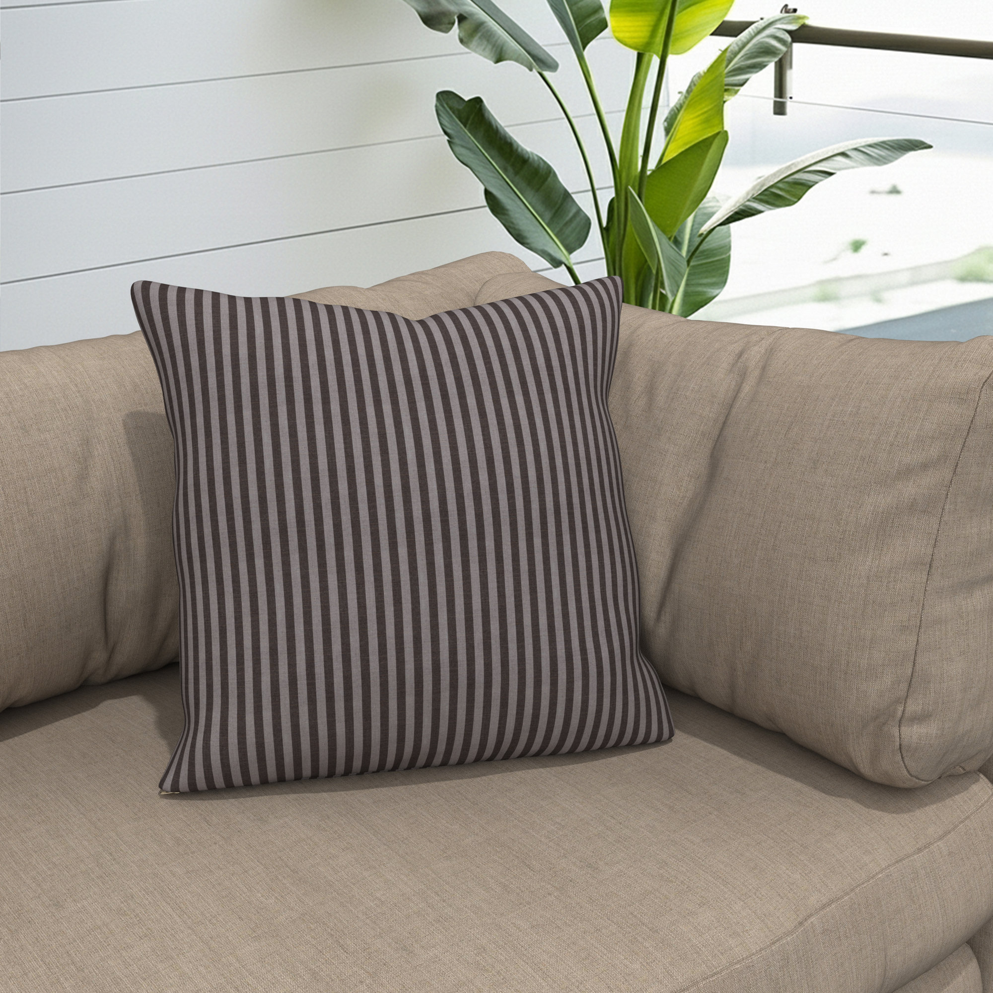 Gabi Indoor/Outdoor Throw Pillow, 24 x 24 x 3, Sail Away Java
