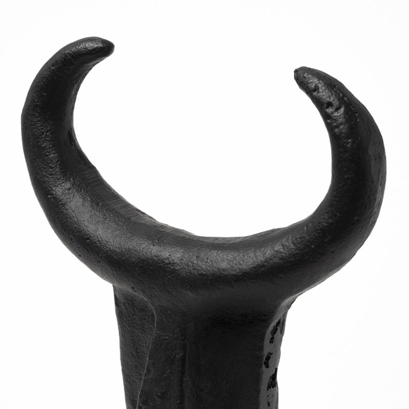 Figurine tribale en métal noir Deeter 4l x 5w
