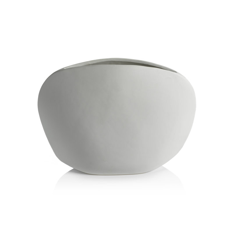 Vase de table en céramique Lamberton, H 10,75 po x l 14,5 po x P 3,75 po