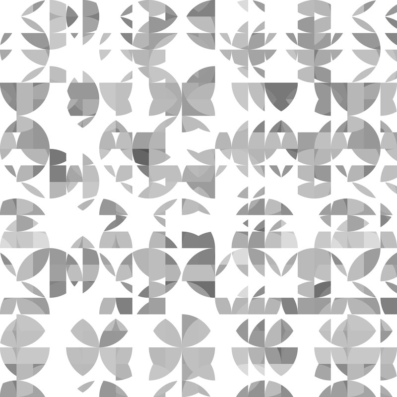Panneau de papier peint Succulent, Gris, L 2 pi x L 10,5 pi