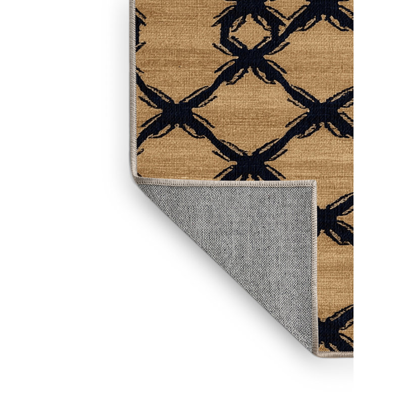  Tapis lavable à fourches croisées, Rond 8 pi