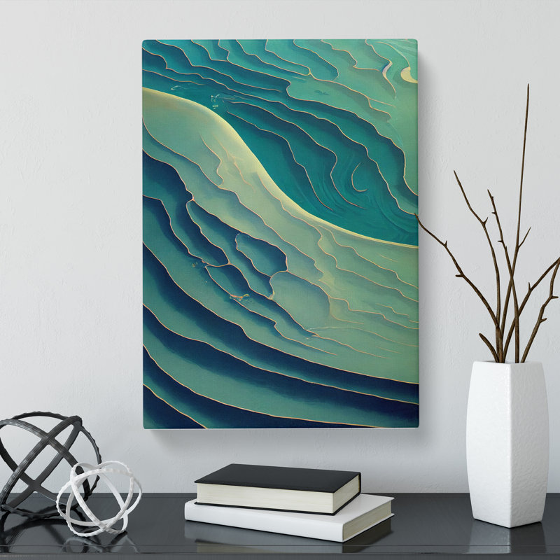 Seascape Abstract Vol.5 - Wrapped Canvas Print, 50cm H x 35cm W x 3cm D
