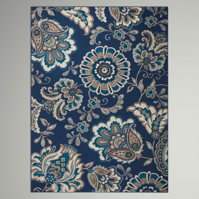 Caffey Floral Rug, Rectangle 9'2" x 12'5"