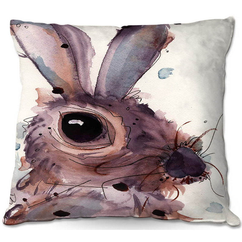 Housse et insert de coussin Couch Hare, 16 po x 1 po