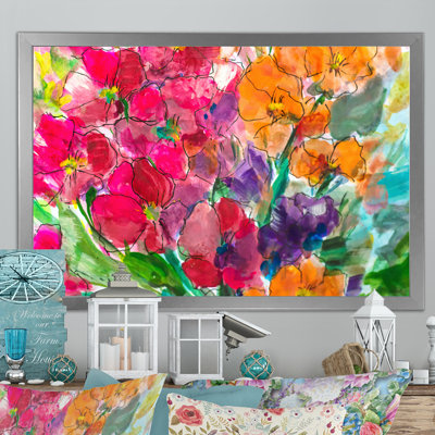 " Bright Vibrant Blossoming Spring Flowers "