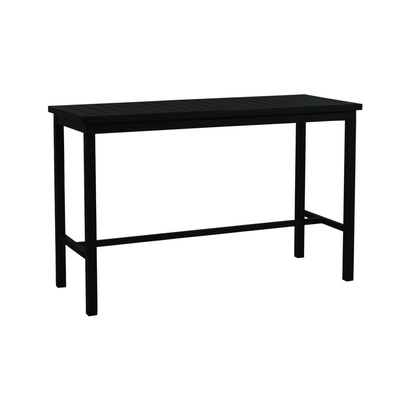 Club Aluminum Outdoor Bar Table, Midnight