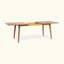 Table de salle à manger d'extérieur extensible en bois d'acacia, parfaite pour accueillir et résistante aux intempéries-333232344