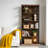 70.86" H 5 Tier Standard Bookcase Bookshelf With Storage For Living Room, Home Office