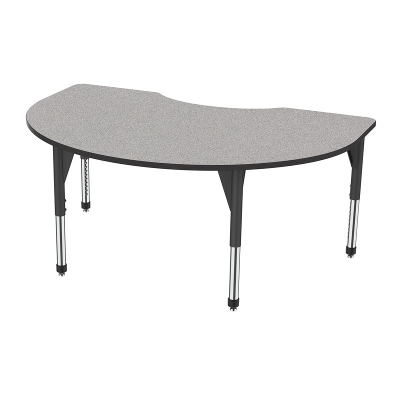 Table d'activité à hauteur réglable pour les reins Premier Series, Noir, Gris nebula