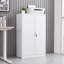 Armoire de rangement pliante en métal, classeur pliant, armoire de rangement avec serrures de porte et tablettes réglables, convient comme armoire de rangement pliante pour la maison, le bureau, l'école et le garage