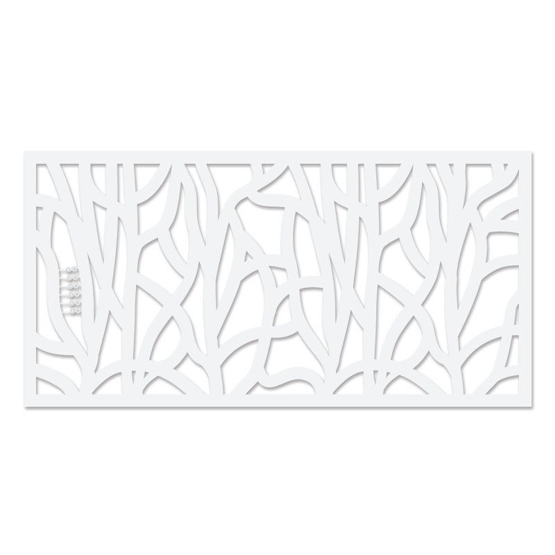2 ft. H x 4 ft. W Polyethylene Privacy Screen, White