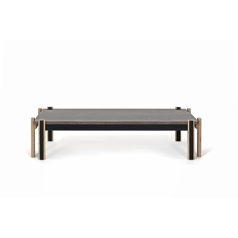 Pirwi Coffee Table, Gold/Gray