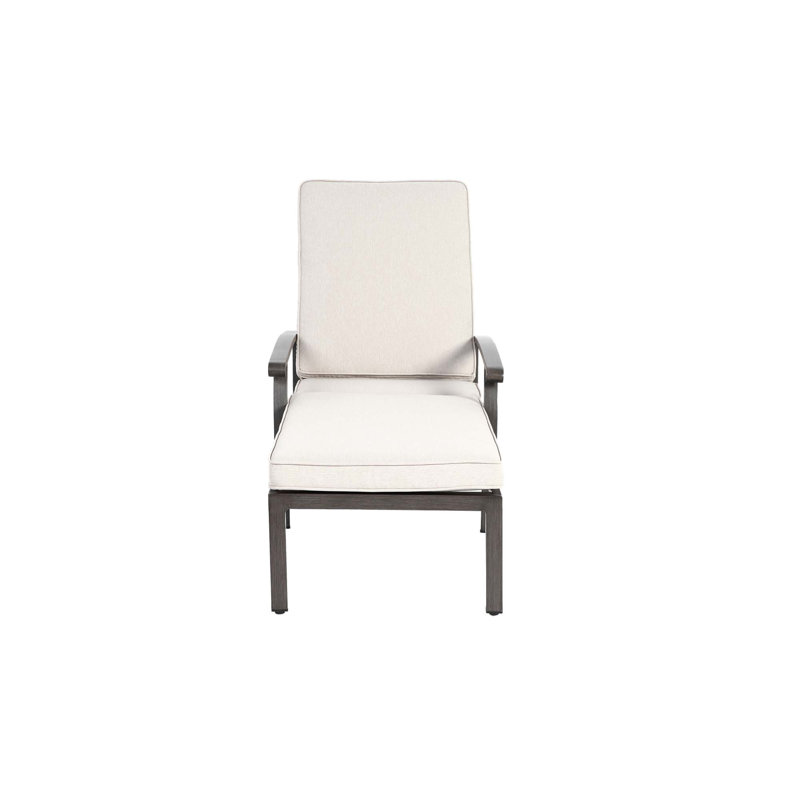 Méridienne en aluminium coulé, Beige