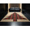 Tapis abstrait moelleux et moelleux à motif abstrait moderne et contemporain de Noël brun / beige