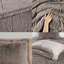 Mini-édredon gris à poil long long pour très grand / très doux - doux et chaud, avec 2 taies décoratives, revers, avec