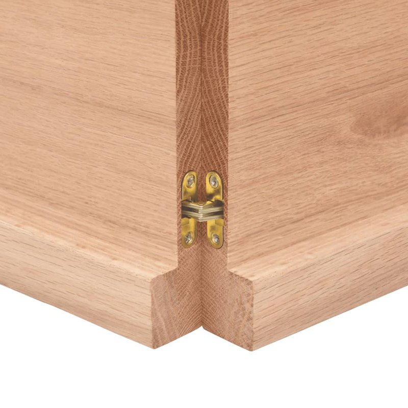 Aylinne 140cm Solid Wood Bathroom Vanity Top, Light Brown