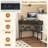 Triangle Corner Desk With Charging Station With 2 Drawers And Storage Shelf-414584523