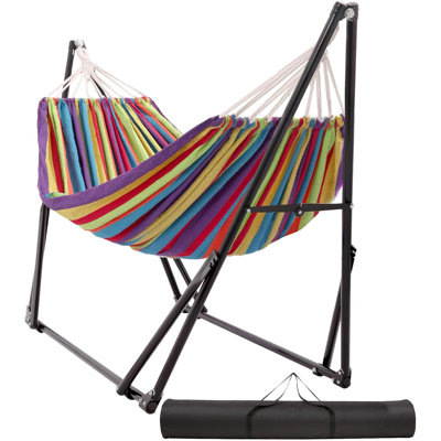 Hamac avec support en acier pliable, tension réglable Frabic