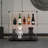 Tempered Glass Display Cabinet,Wine Cabinet,Storage Cabinet,File Cabinet,With Bluetooth LED Light Strip,Lockable Swivel Casters,Suitable For Uneven Ground,Can Be Placed Anywhere-1221249915