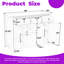 Armoire de rangement avec 3 portes et 3 tiroirs en bois massif et manufacturé L 48 po x H 37,25 po x P 18 po