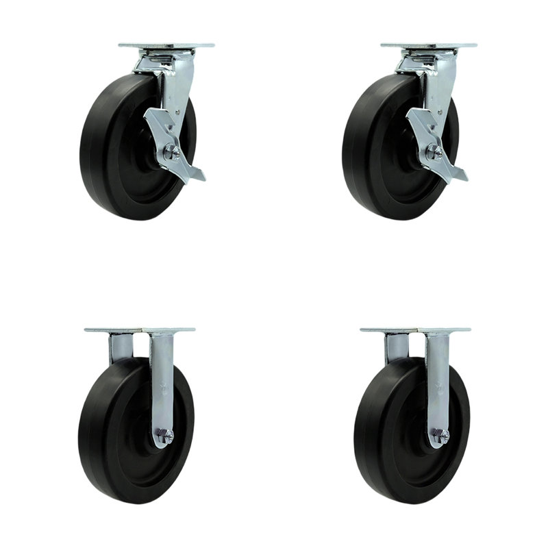 Ensemble de 4 roulettes en polyoléfine