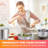 Pots and Pans Set 17-Piece, Ultra-Clad Pro Stainless Steel Cookware Set, Ergonomic EverCool Handle, Induction Cookware, Includes Saucepans, Skillets, Dutch Oven, Stockpot, Steamer For Cooking
