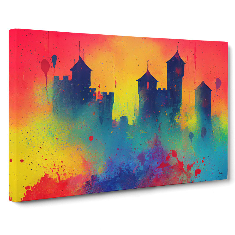 Castle Colour Splash - Wrapped Canvas