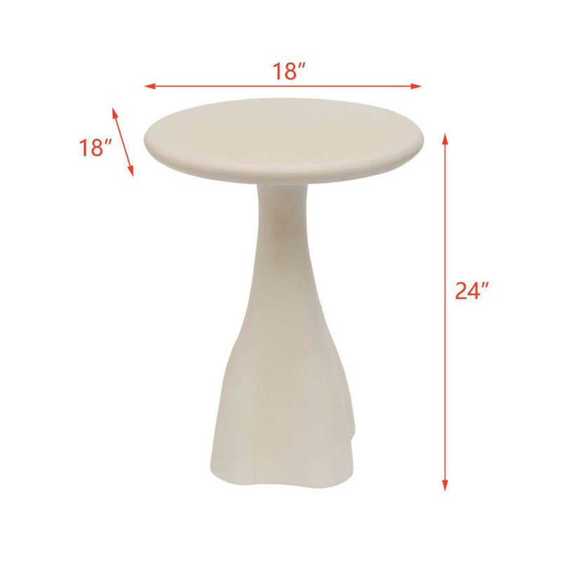 Table d'appoint Butler, Blanc