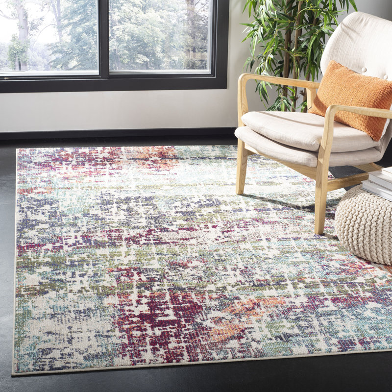 Forney Abstract Hand Woven Area Rug, Rectangle 122 x 183 cm