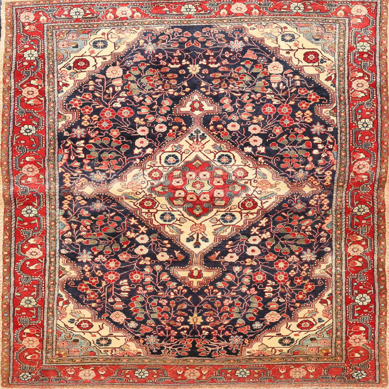 Huw Oriental Indoor Rug, Square 6'