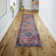 Sarok Ogee Medallion Machine-Washable Red/Blue/Brown Rug