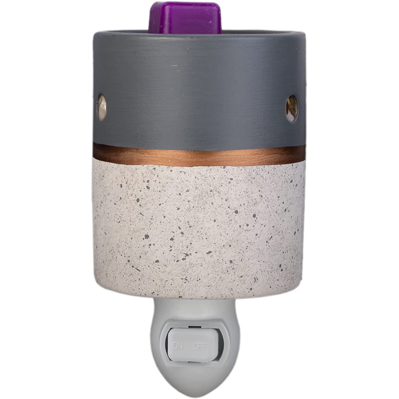 Chauffe-cire décoratif gris anthracite ScentSationals Kiki