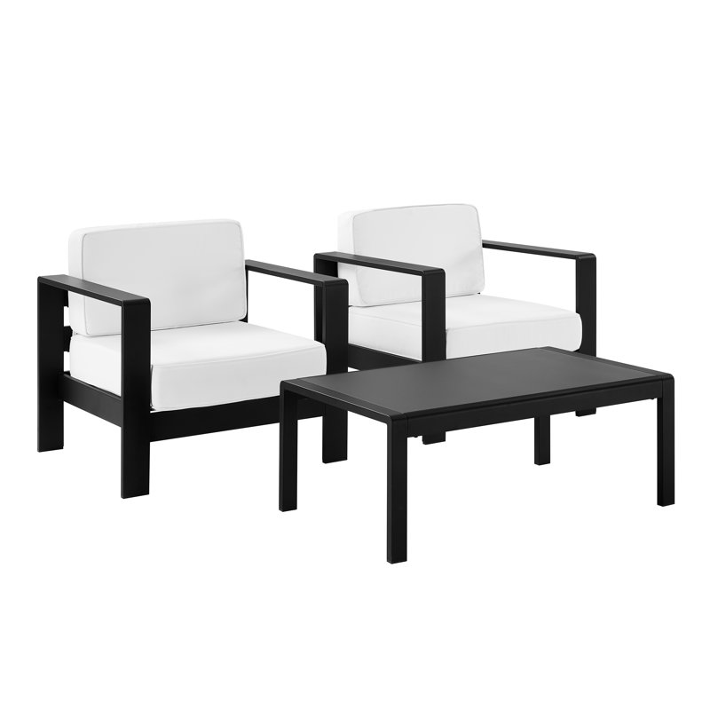 Magers Outdoor Black 3pc Set, White, Black