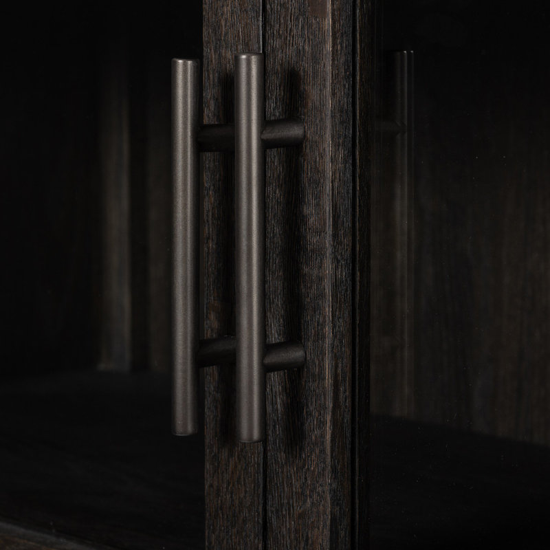 Hepburn Wide Cabinet-Dark Anthracite Oak, Dark Anthracite Oak Veneer