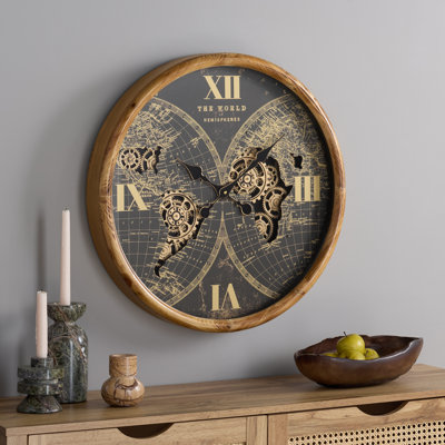 Clayton World Gear Wall Clock