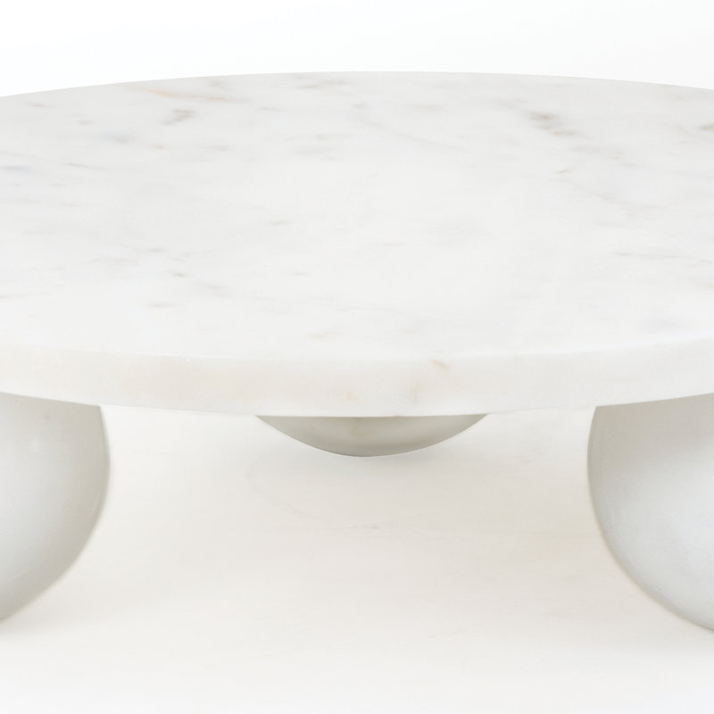 Marlow Marble Plate, 3.75" H x 12" W x 12" D